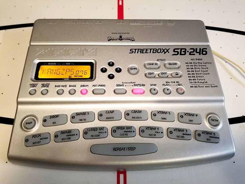 Zoom SB246 Streetboxx Percussion & Bass Drum Machine FREE Reverb