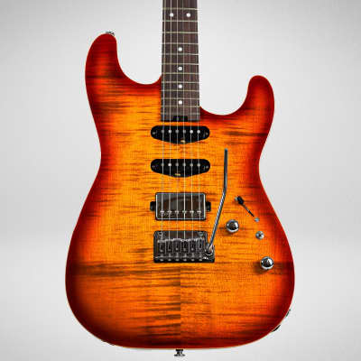 Cream T Guitars Polaris Custom HSS in Terra Burst - 00449 image 1