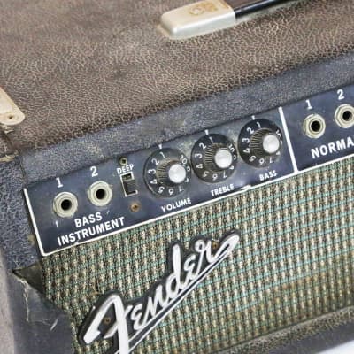 1965 Fender AB165 Bassman Amp Black Panel Vintage Original Piggyback Tube Amplifier Guitar Head image 4