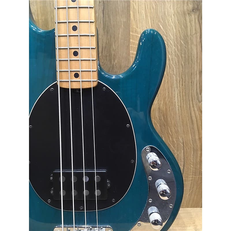 Music Man StingRay Bass, 2 Band EQ, Trans Teal, Second-Hand | Reverb