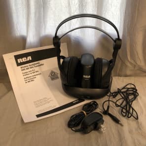RCA WHP141 Black Wireless 900MHz Full Size Headphones Reverb