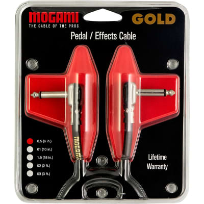 Mogami Gold Instrument Pancake Patch Cable 6 in. image 3