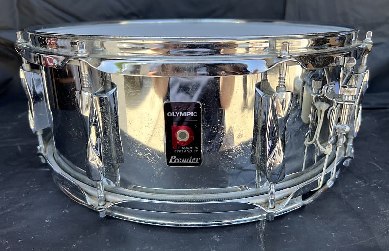 Olympic By Premier 5x14" Chrome Over Steel Snare Drum image 1