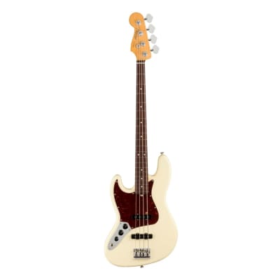 Fender American Professional II Jazz Bass LH - Olympic White w/ Rosewood FB image 2