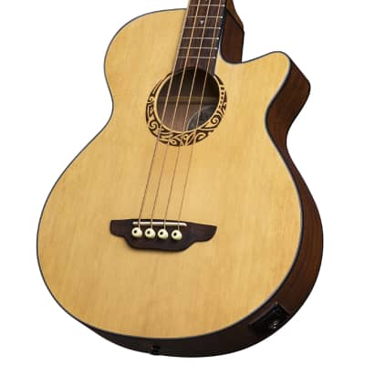Luna Tribal Acoustic-Electric  Bass 30 Inch LAB 30 TRIBAL, Short Scale, New, Free Shipping image 4
