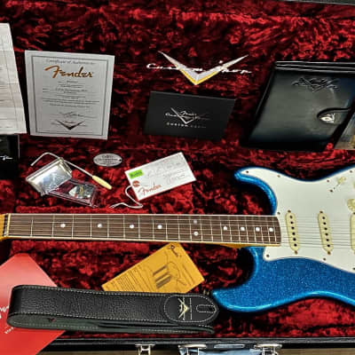 Fender Stratocaster, Limited Edition, Custom Shop, Journeyman Relic, June 2021 CS APAC Show Rebuild #73 New 1965 Aged Blue Sparkle image 2