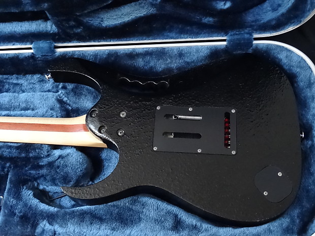 Ibanez JEM 7 DBK Black Industrial Finish with Mirror Guard