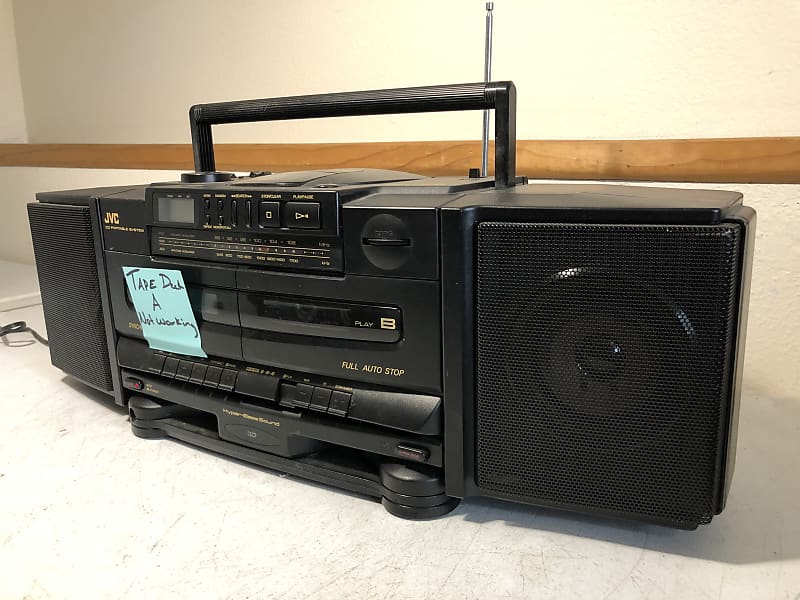 JVC PC-X103BK Boombox Ghetto Blaster Vintage Cassette Deck CD Player store HiFi Stereo