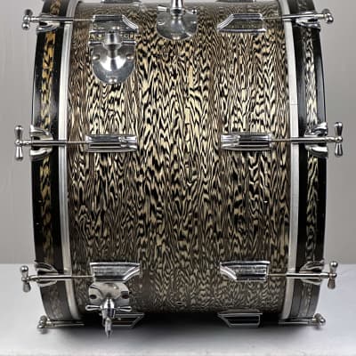 Rogers 20/12/16/5x14" 1960's Cleveland-Era Holiday Drum Set - Black Onyx image 6