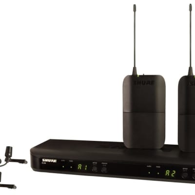Shure BLX188/CVL-H11 Wireless Dual Presenter System with 2 CVL Lavalier Mics J11 Band image 2