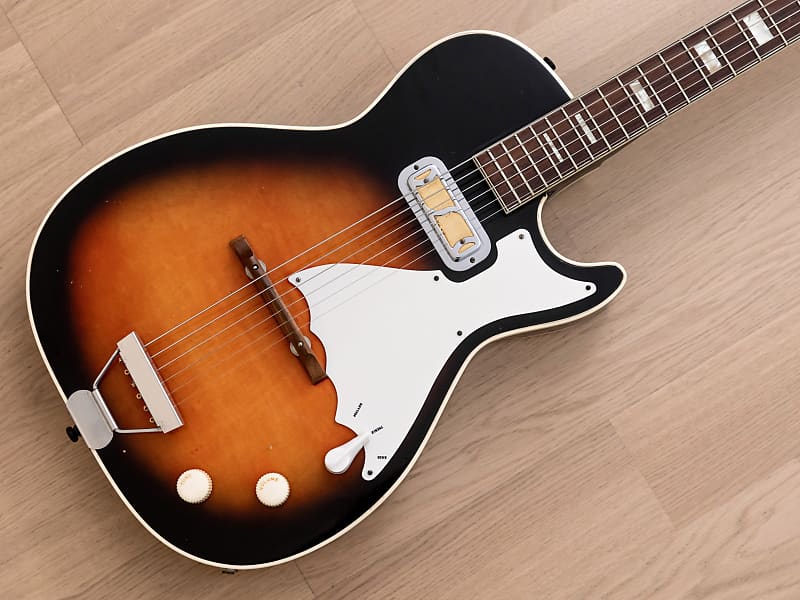 1965 Harmony Stratotone Mercury H47 Vintage Guitar w