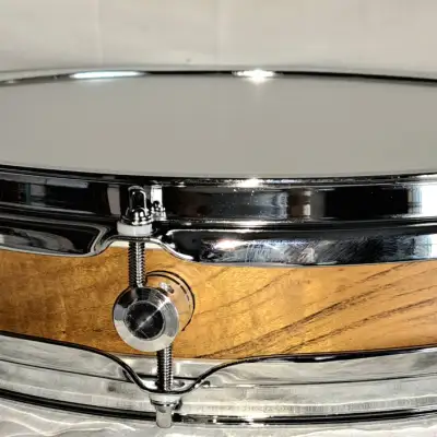 MARTIAL PERCUSSION  Pancake piccolo snare drum  mulberry natural satin image 4