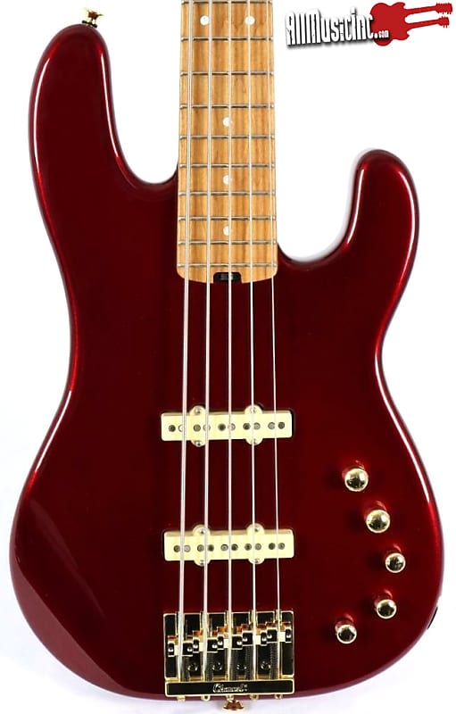 Charvel Pro Mod San Dimas 5-String Candy Apple Red Electric Bass Guitar image 1