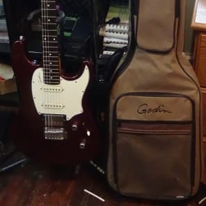 Godin Session 2010 Wine Red HSS w/ Gig Bag - Hand Made in Canada - Cool Strat Alternative image 4