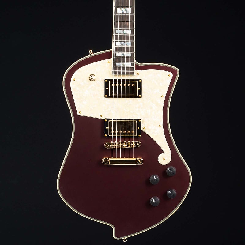 D'Angelico Deluxe Ludlow Limited Edition Matte Wine Red 436