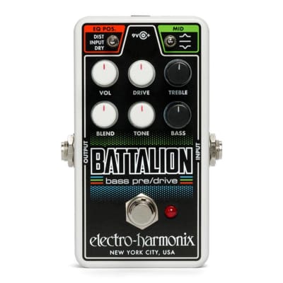 Electro-Harmonix Nano Battalion Bass Preamp/Overdrive Bass Effects Pedal (VAT) for sale
