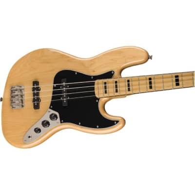 Squier Classic Vibe '70s Jazz Bass 4-String Right-Handed Electric Guitar with Maple Fingerboard and Tinted Gloss Urethane Maple Neck (Natural) image 3