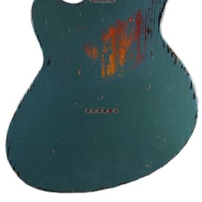 Novo Serus T Guitar - Custom HH - Ocean Turquoise over 3 Tone Sunburst image 5