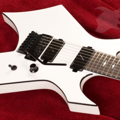 B.C. Rich Warlock Legacy Extreme 7 with Floyd Rose - Gloss Glitter Rock White image 6