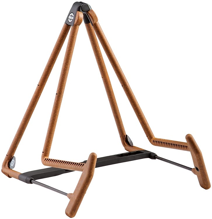 K&M 17580 Heli 2 Acoustic Guitar Stand - Cork image 1