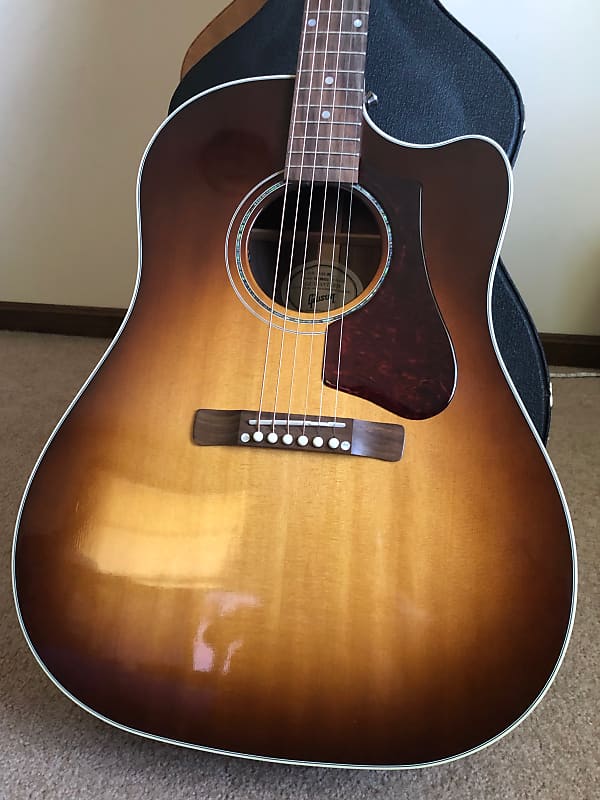 Gibson J-15 Special Cutaway Acoustic-Electric Guitar Walnut Burst