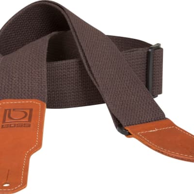 Boss Cotton Guitar Strap (Brown) for sale