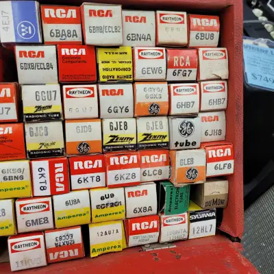 RCA T.V. Repair Tube Kit With 150 Tubes 1960s-70s Red image 4