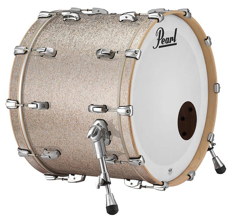 Pearl Music City Custom 20"x18" Reference Series Bass Drum w/o BB3 Mount BRIGHT CHAMPAGNE SPARKLE RF2018BX/C427 image 1