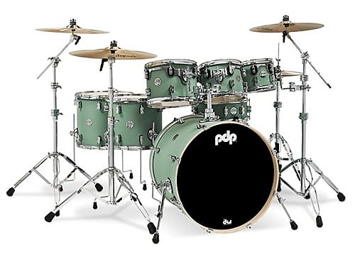 PDP Concept Maple 7-Piece Drum Shell Pack - 22" Bass (Sea Foam, Finishply) image 1