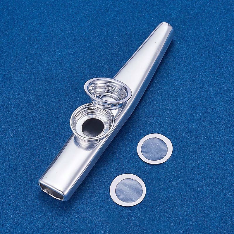 Naad Aluminium Alloy Kazoo with Diaphragm Membrane Mouth Flute Musical  Instruments (Silver) 2022 Sil