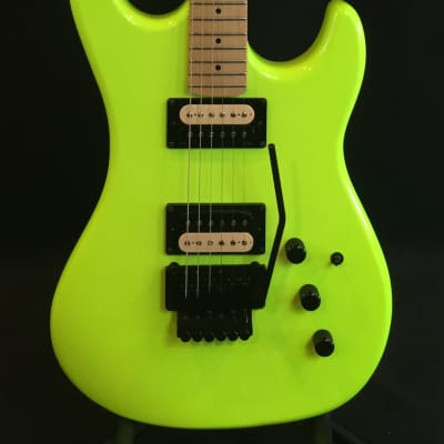 Kramer Pacer Classic Electric Guitar Neon Green w/ Floyd Rose Tremolo |  Reverb