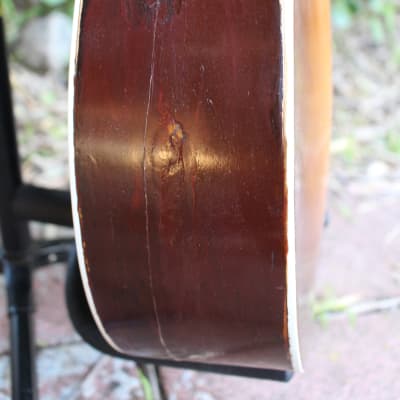 Vintage 1930s Victoria Roundhole Archtop by Harmony USA Project w/ Case image 24