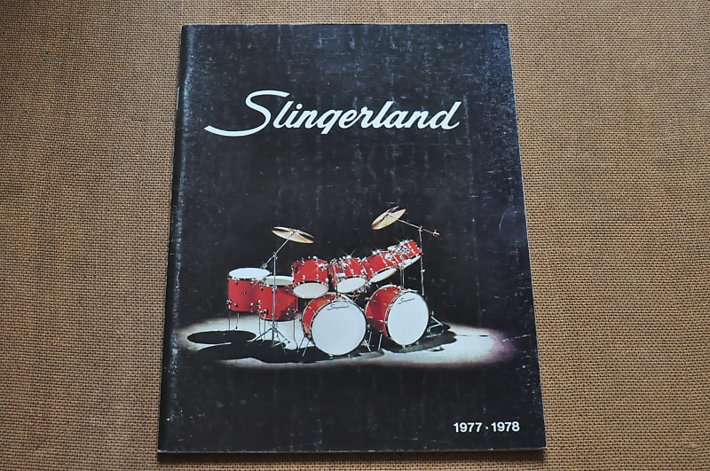 Slingerland vintage catalog booklet brochure. 19771978 Reverb