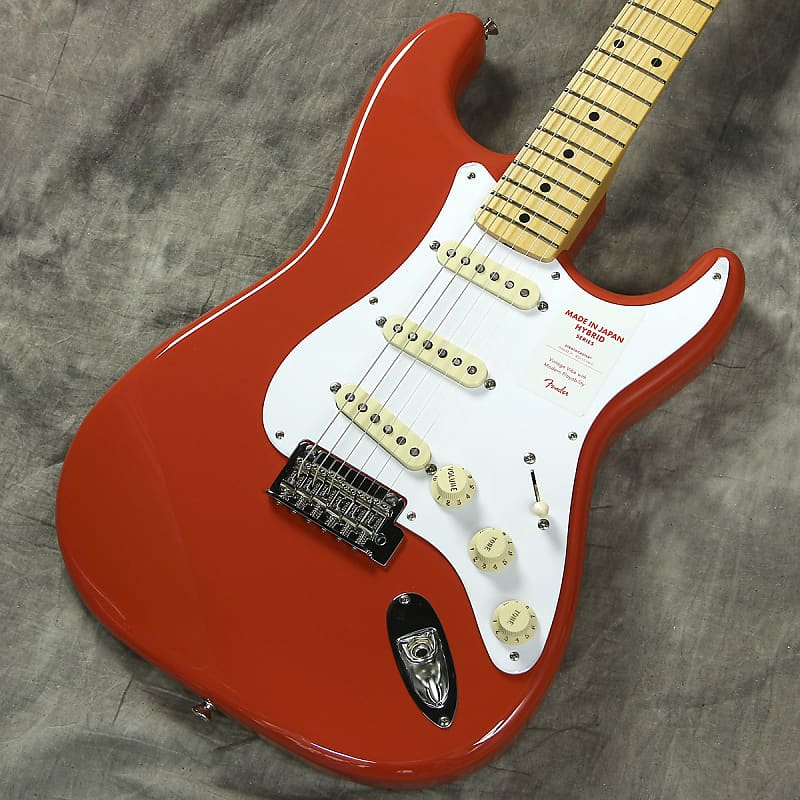 Fender Japan Hybrid 50s Stratocaster Fiesta Red - Free Shipping