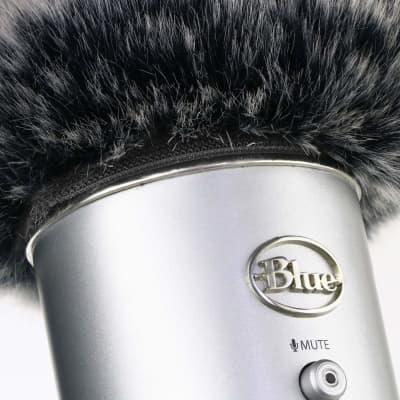 Microphone Furry Windscreen Muff - Mic Wind Cover Fur Pop Filter As Foam Cover For Blue Yeti, Blue Yeti Pro Usb Condenser Mic image 4