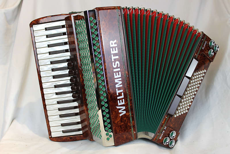 NEW Brown Weltmeister Monte Classic 34 Piano Accordion MMM 34 72 image 1