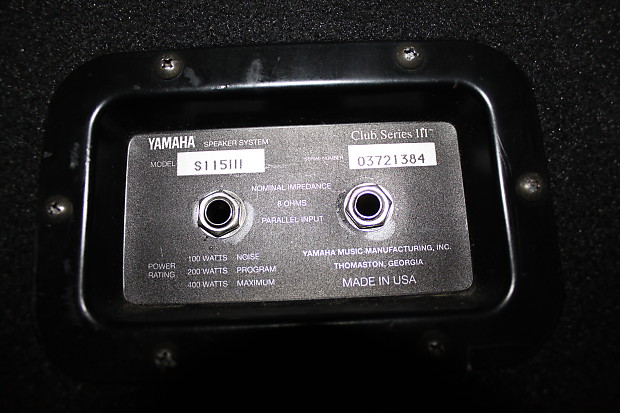 Yamaha S115 III Speaker Cabinet - Previously Owned | Reverb