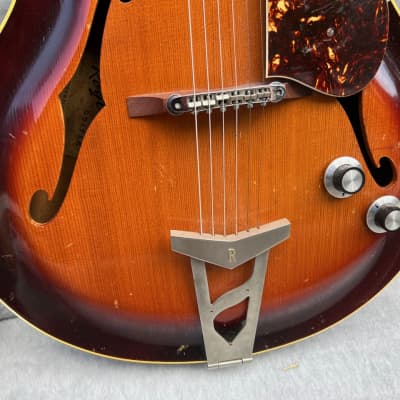 Vintage 1961 Roger Junior CA Rossmeisl Archtop Guitar w/ Pickup OHSC *1960s* image 6