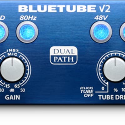 Presonus BlueTube DP V2  2 Channel Mic/Instrument Tube Audio Recording Preamp image 1