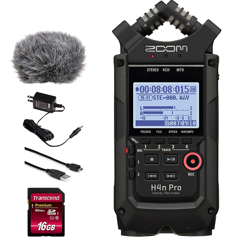 Zoom H4n Pro Handy Recorder with Carry Case and 32GB Memory Card