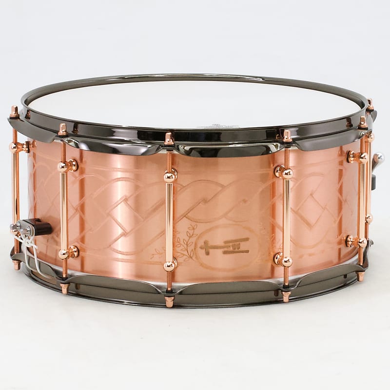 TreeHouse Custom Drums 6½x14 Copper Snare Drum with Celtic | Reverb