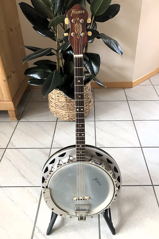 Framus tenor banjo, late Dixi model, vintage 1965 - brown/silver image 1