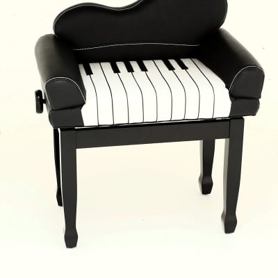 Kid's Adjustable Keynote Piano Stool - Polished Ebony - FS605PE image 1
