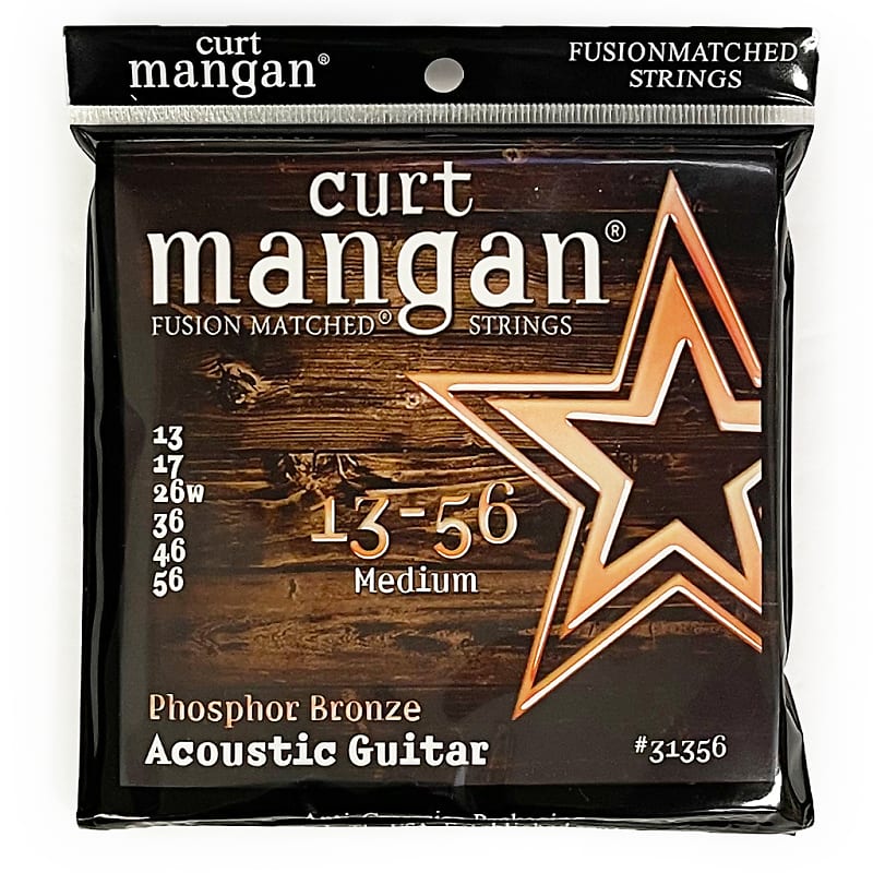 3 Pack Curt Mangan Phosphor Bronze Medium Acoustic Reverb UK