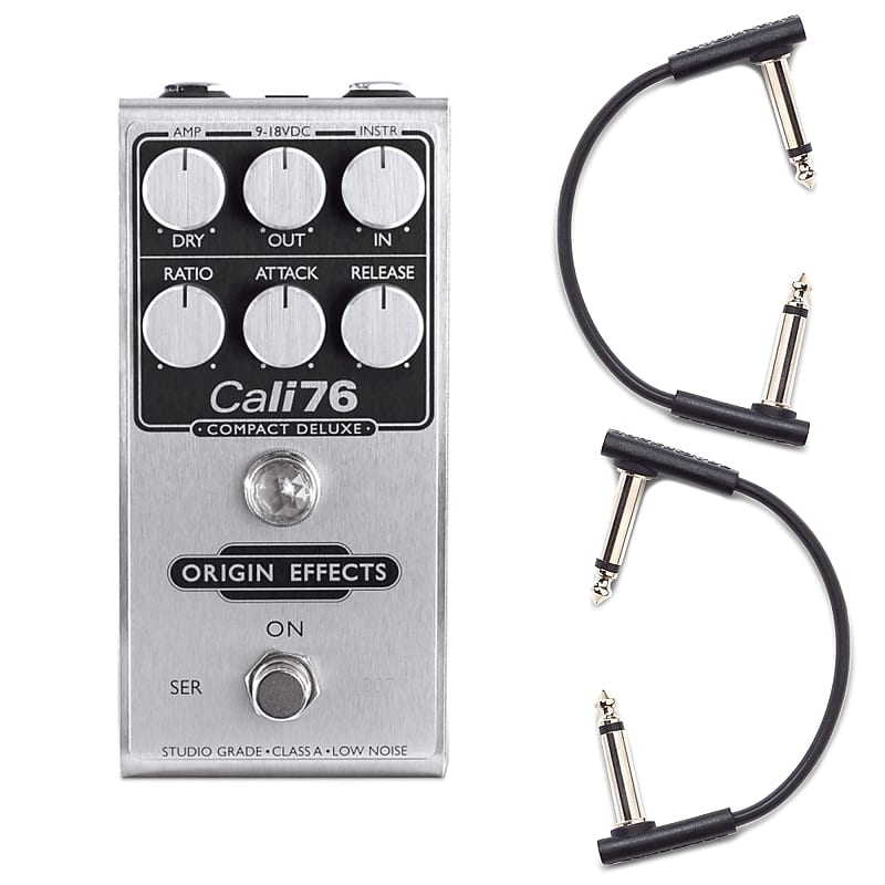 Origin Effects Cali76 Compact Deluxe w/RockBoard Flat Patch Cables