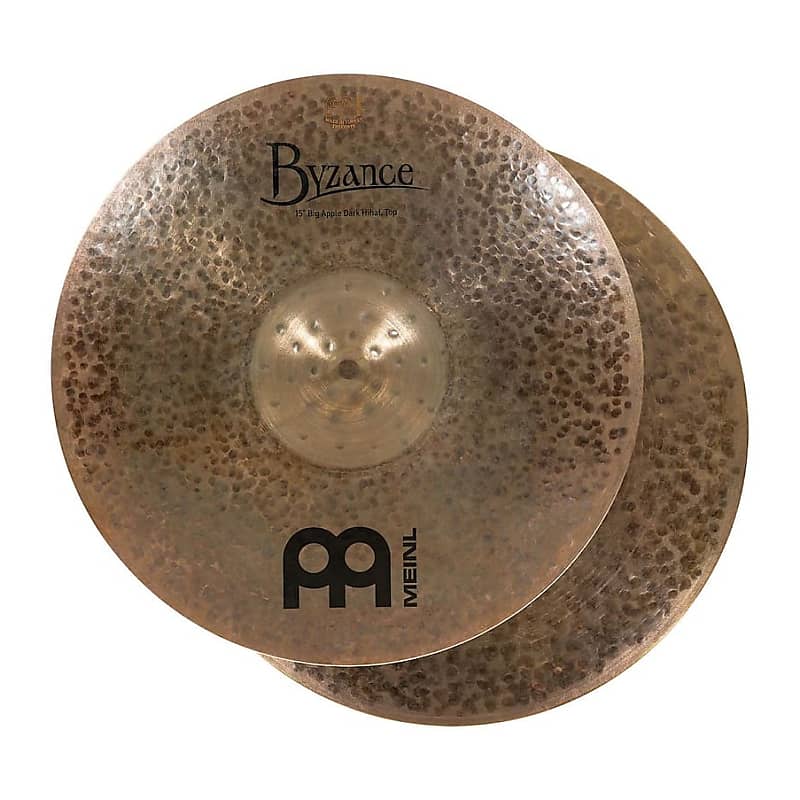 Immagine Meinl 15" Byzance Big Apple Dark Hi-Hat Cymbals (Pair) - 1