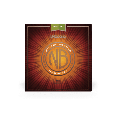 D'Addario NBM11541 Nickel Bronze 11.5-41 Medium/Heavy Mandolin Strings 5 Sets image 1