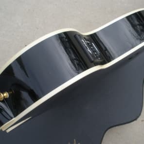 1992 Guild F30CE or F45CE Acoustic Electric Guitar - Rare Black Finish - Original Hardshell Case image 6