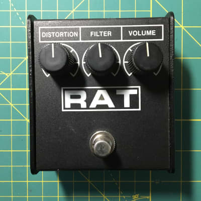 ProCo Rat 2 Flat box with Mythos Mod | Metal Can LM308 chip & more 