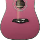 Oscar Schmidt Acoustic Guitar 3/4 Size,Pink, OG1P